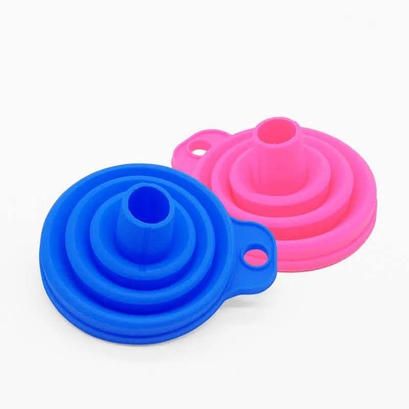 Mini Embudo Plegable Silicona Portatil Resistente Al Calor-7