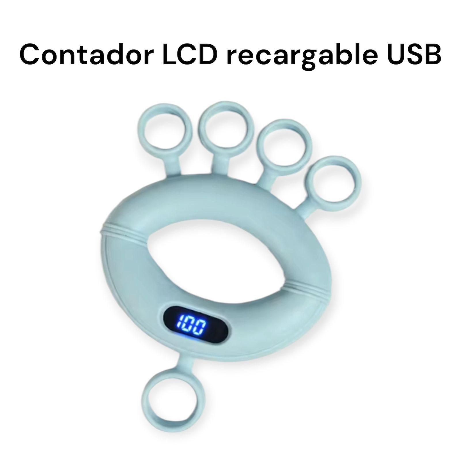 Ejercitador Dedos Mano Fortalecedor Con contador LCD Recargable-7