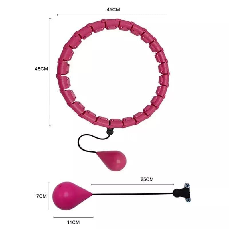 Aro Hula Hoop Smart Ajustable Perdida Peso Cintura-2