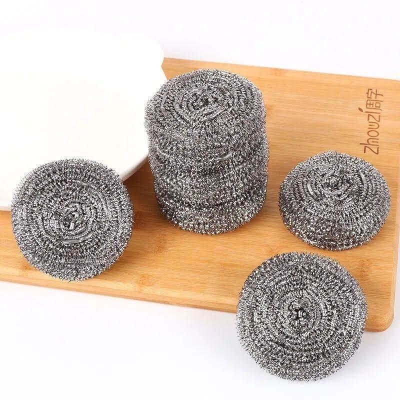 Pack x4 Esponja Metalica Virutilla Para Cocina Ollas-5