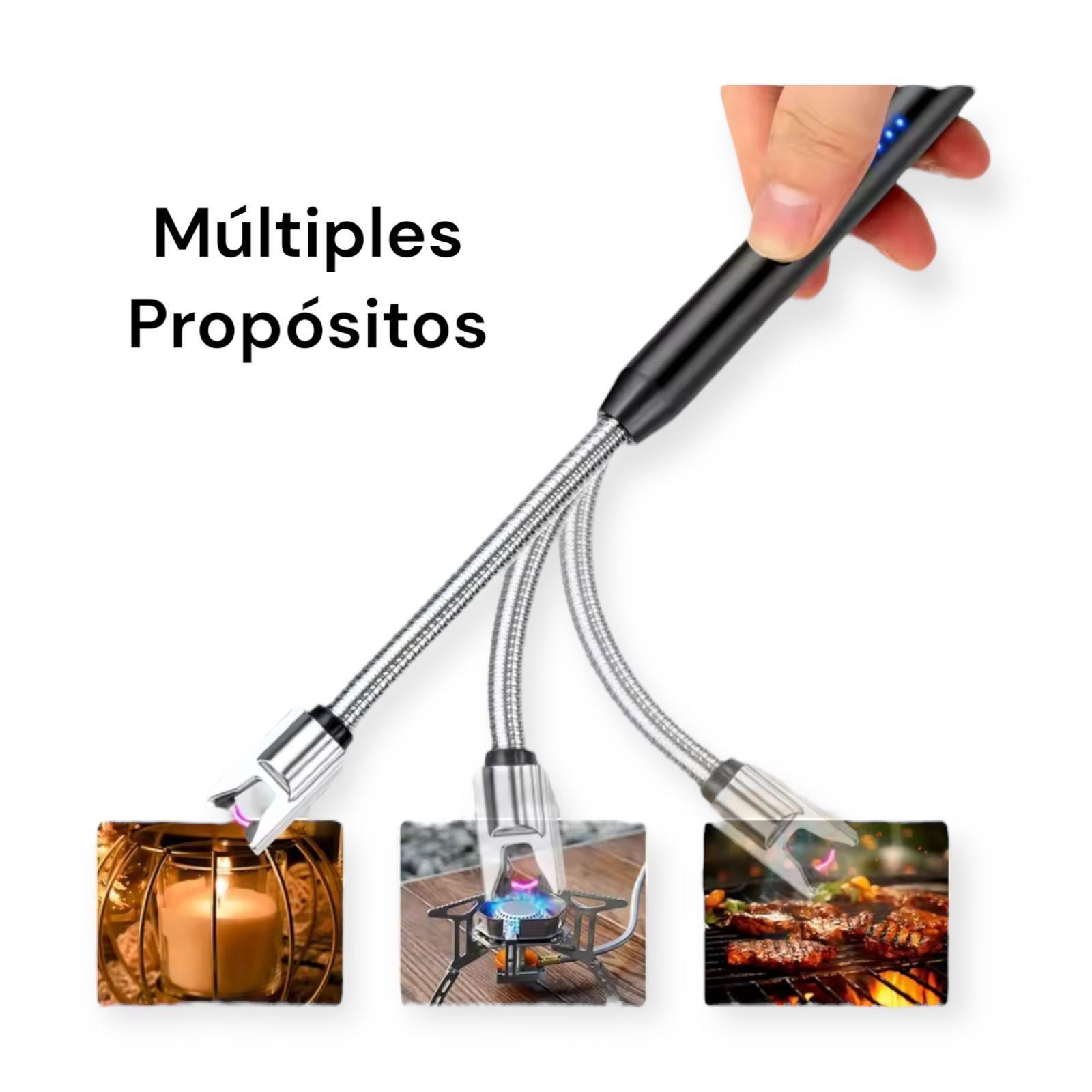 Chispero Encendedor Usb Eléctrico Plasma Recargable Premium-4