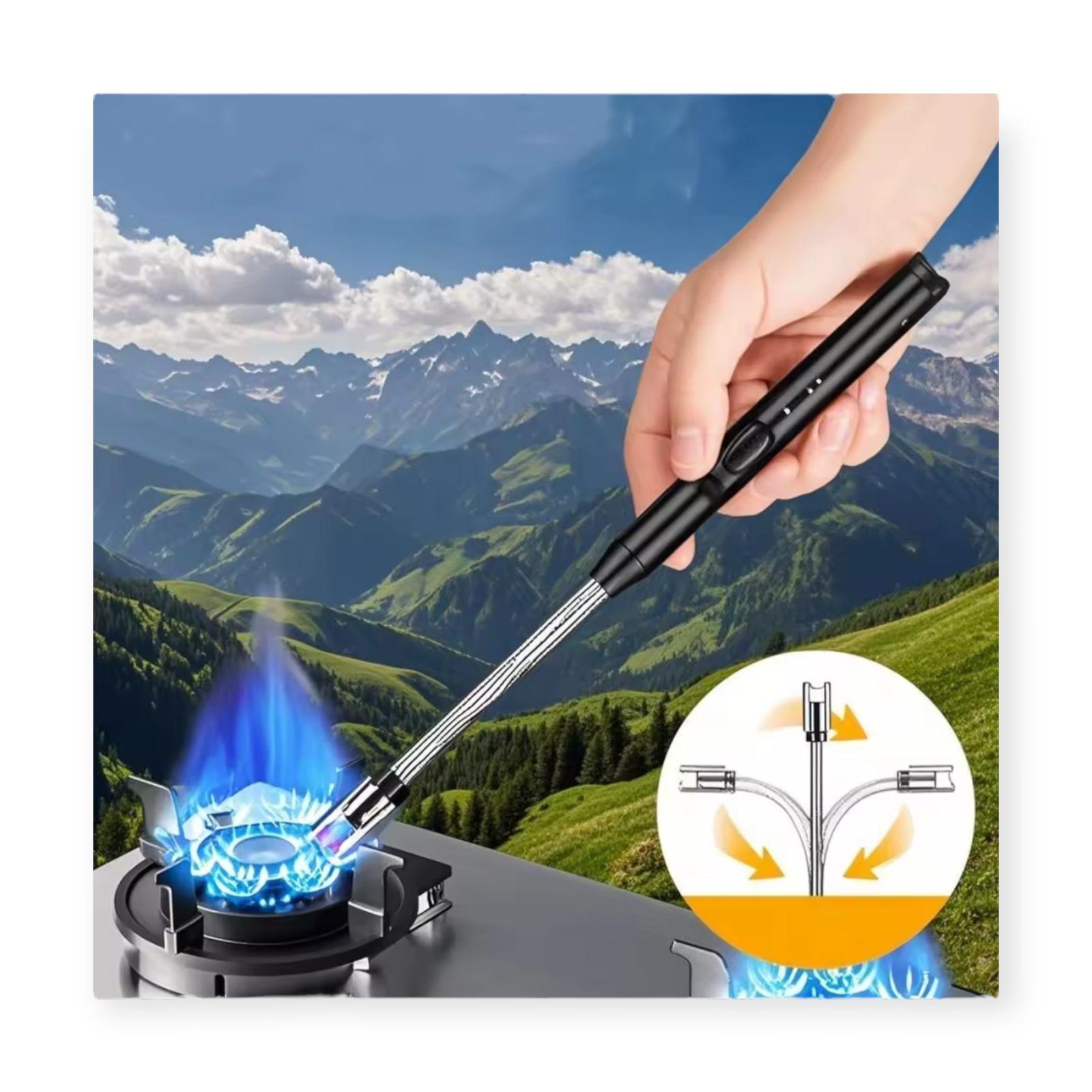 Chispero Encendedor Usb Eléctrico Plasma Recargable Premium-5