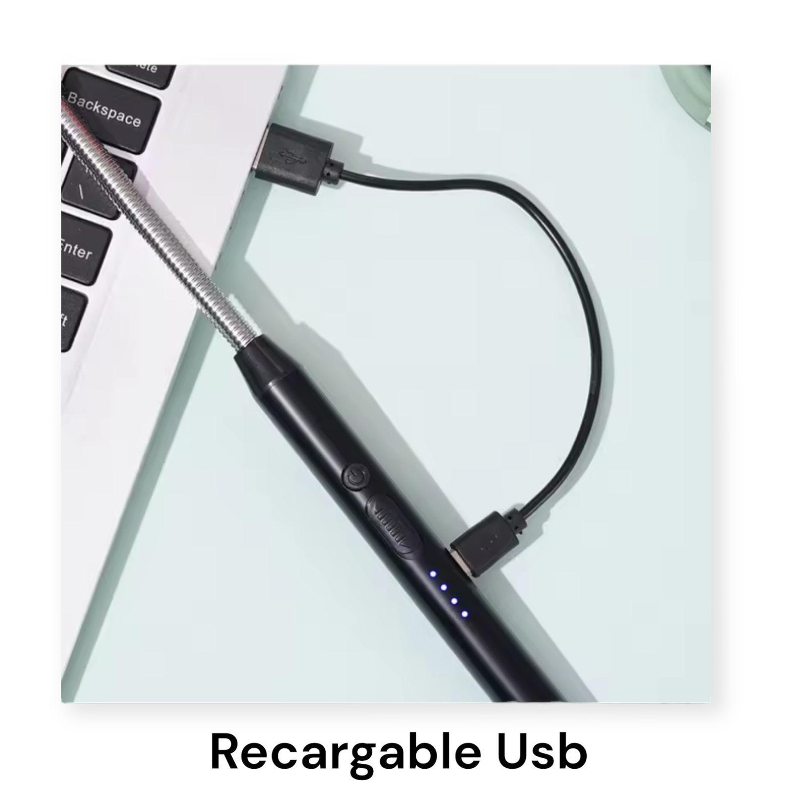 Chispero Encendedor Usb Eléctrico Plasma Recargable Premium-6