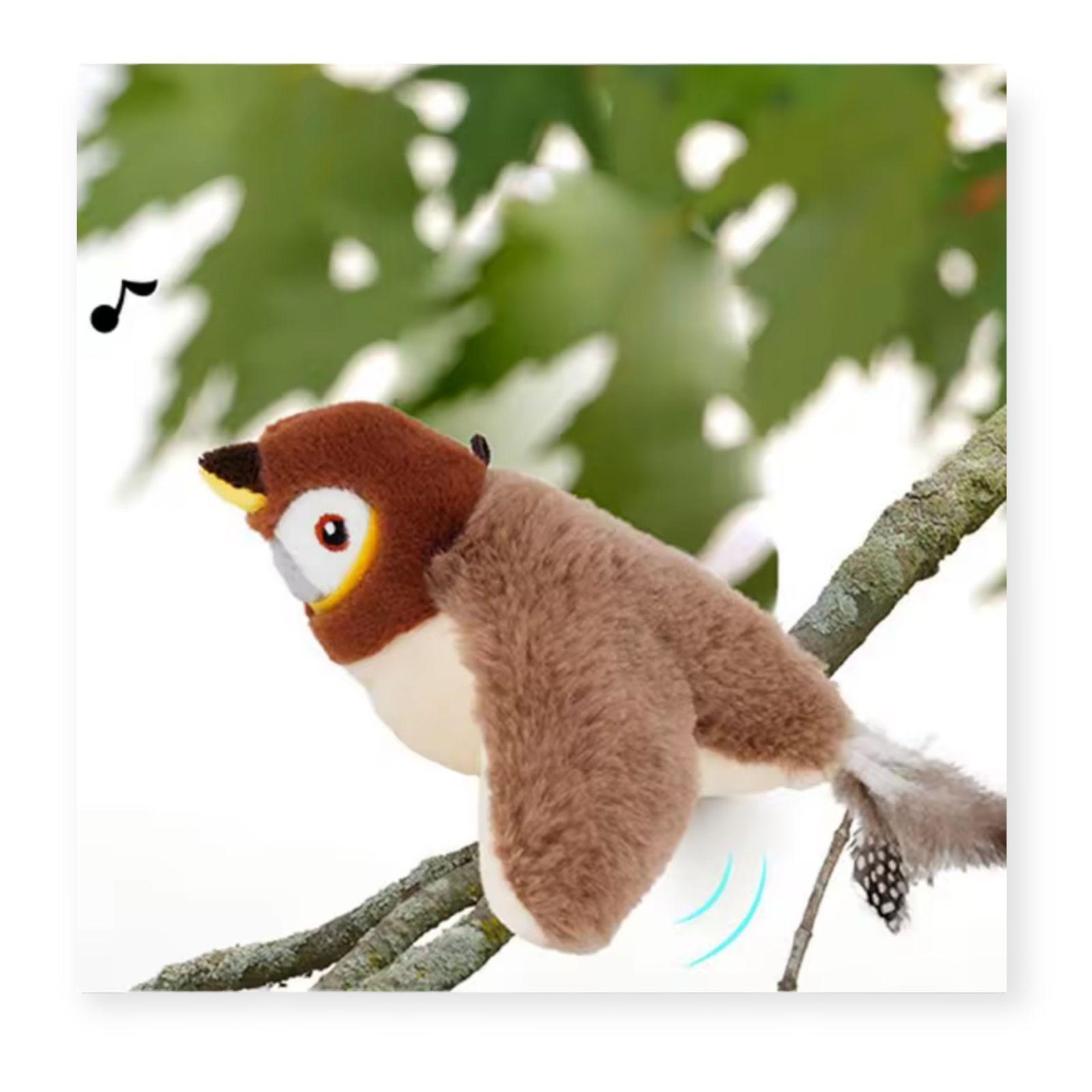 Juguete Interactivo Pajaro Volador Movimiento Sonido Gato-5