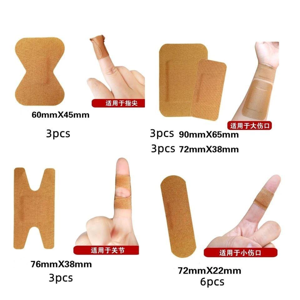 Parche Flexible Nudillos Pack x12 Dedos Manos-2