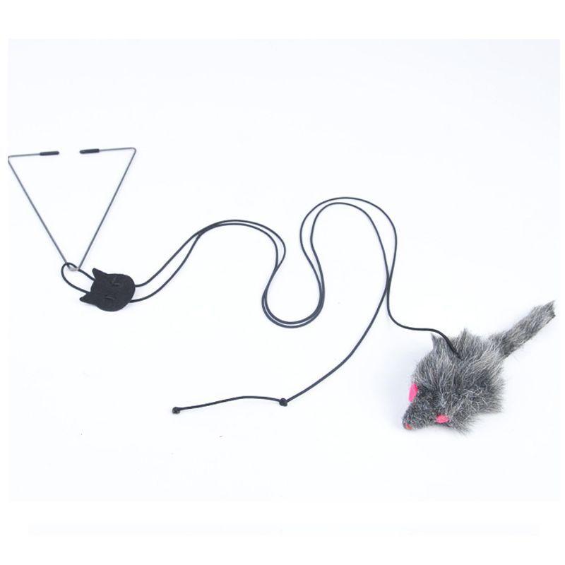 Juguete Para Gatos Colgante Puerta Con Ratón Interactivo-4