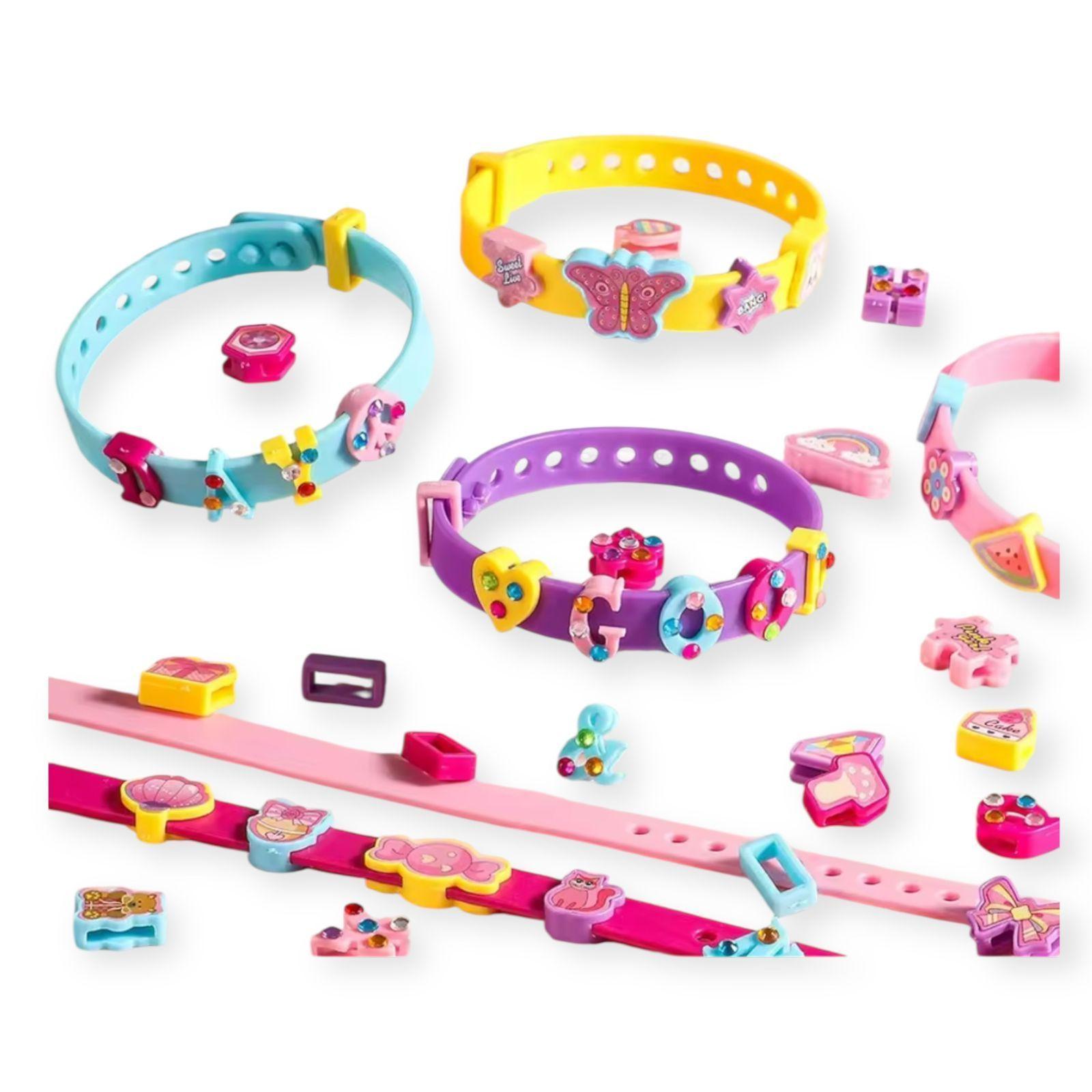 Juego Set para Armar Pulseras Emoticon y Letras -6