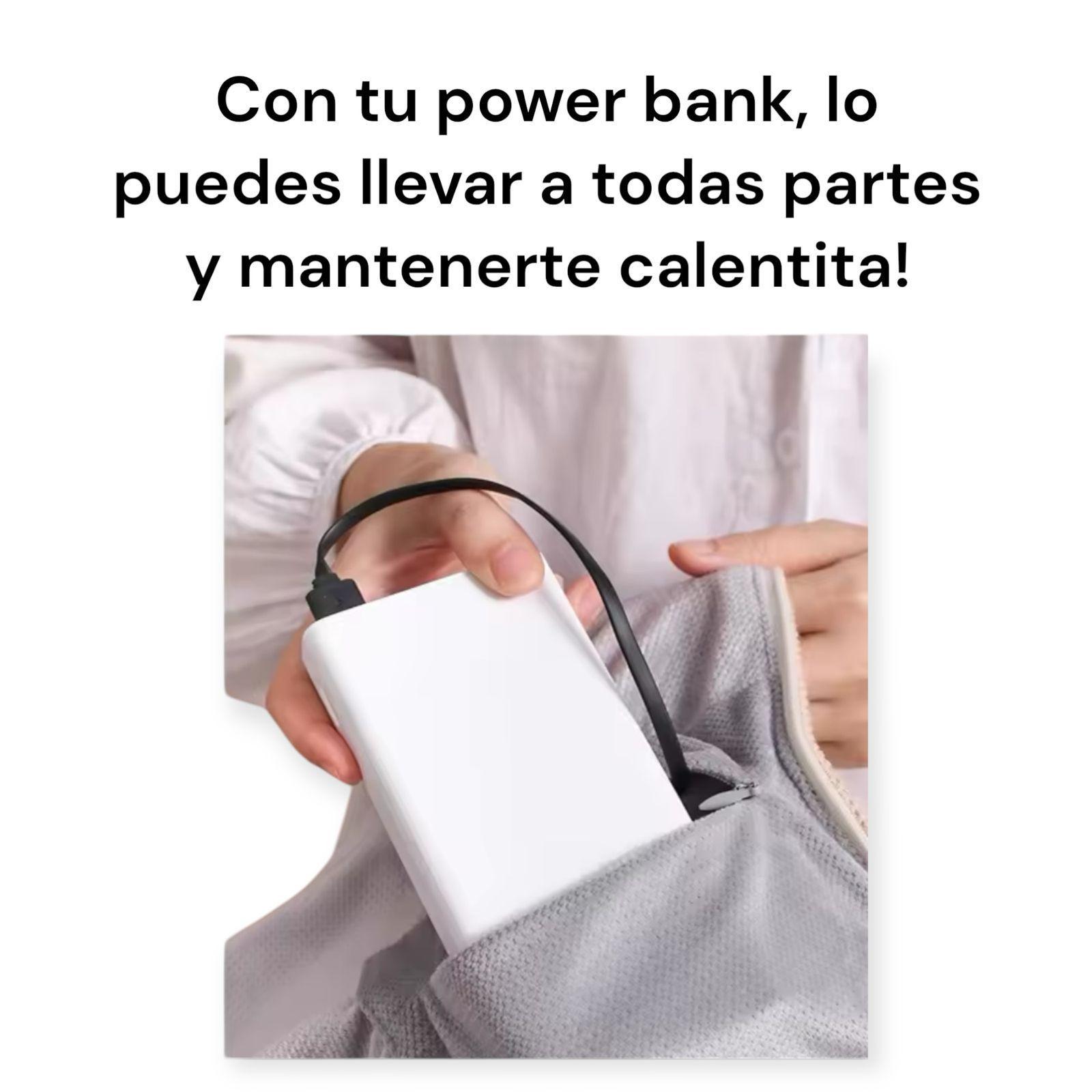 Manta Poncho Termico Manta Calefactora Usb Calienta Cuerpo-5