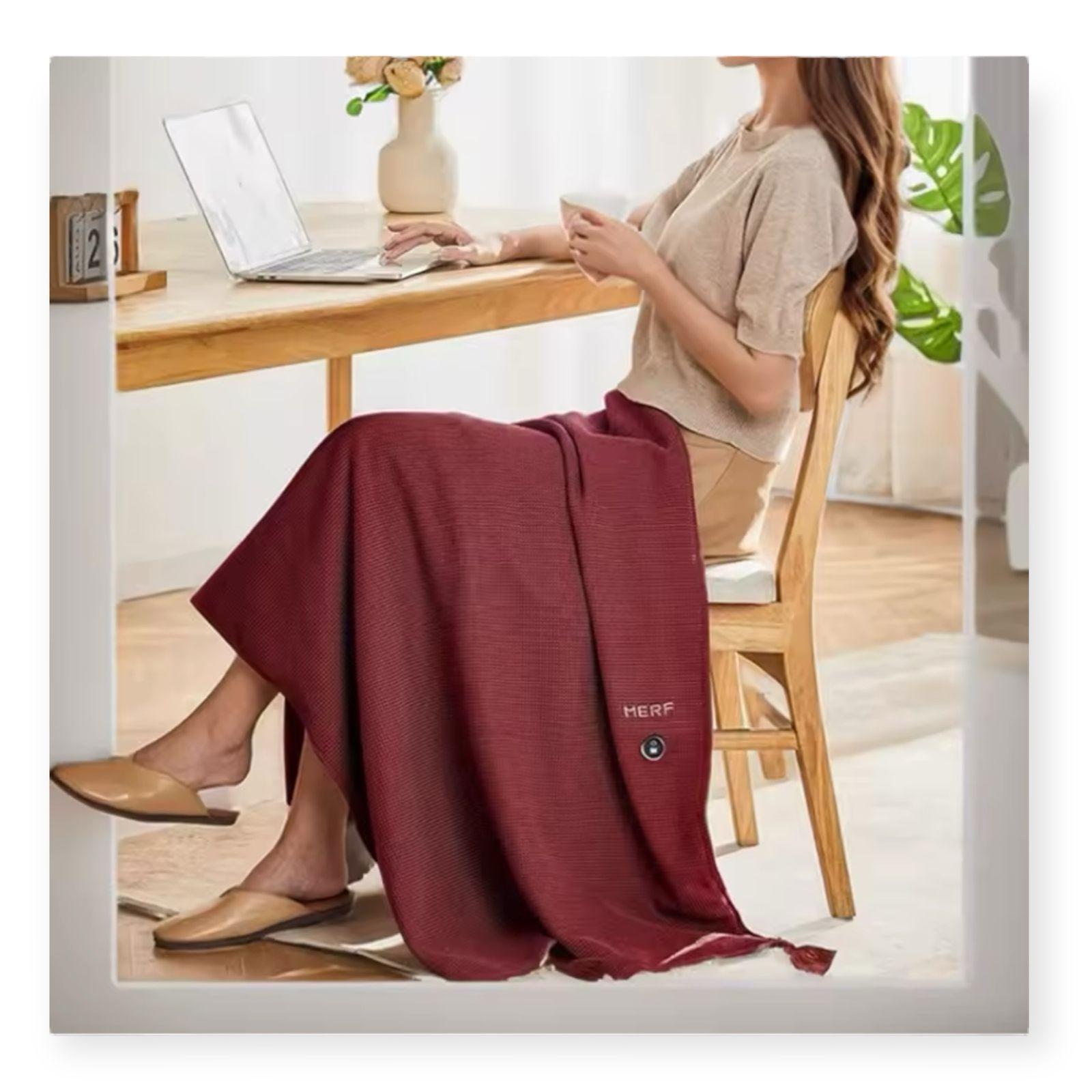 Manta Poncho Termico Manta Calefactora Usb Calienta Cuerpo-7