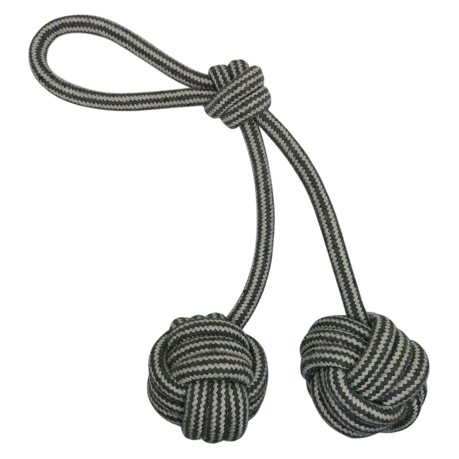 Juguete Para Perros Pelota Doble Cuerda Trenzada-3