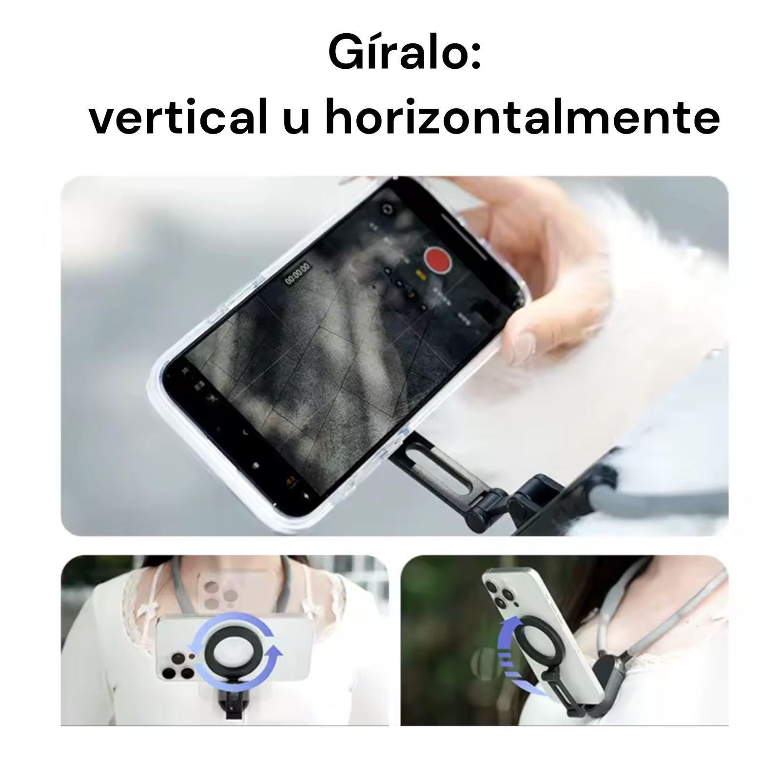 Soporte De Cuello Magnetico Para Tel fono Porta Celular Flexible-2