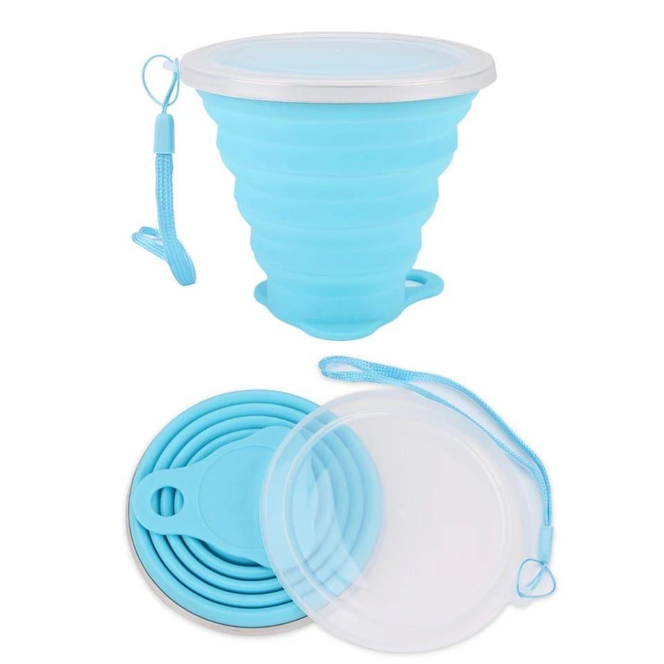Vaso Portatil Plegable Silicona Camping Viajes 270ml-4