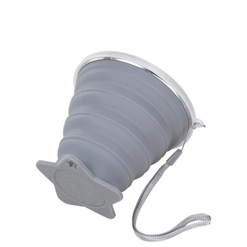 Vaso Portatil Plegable Silicona Camping Viajes 270ml-6