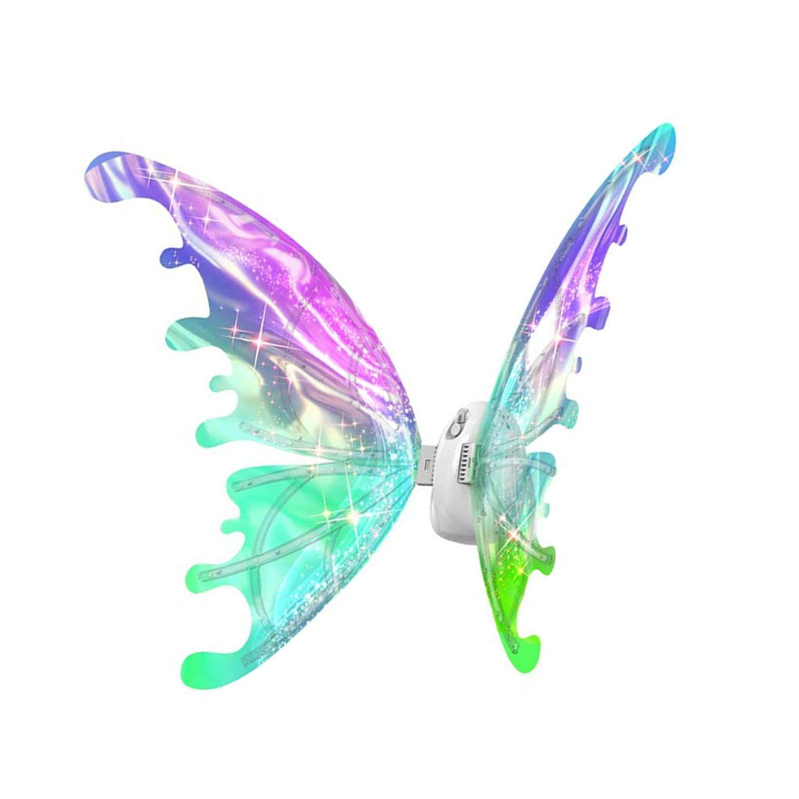 Alas De Mariposa Con Movimiento Automático Luz Sonido Disfraz-6
