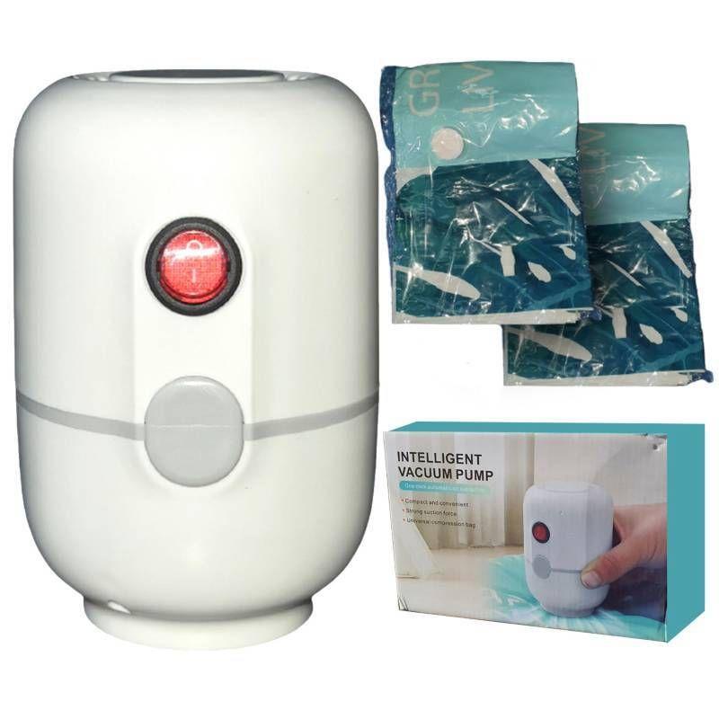 Bomba Aspirador Inteligente Bolsa Al Vacio 2 Bolsas 60x80-0