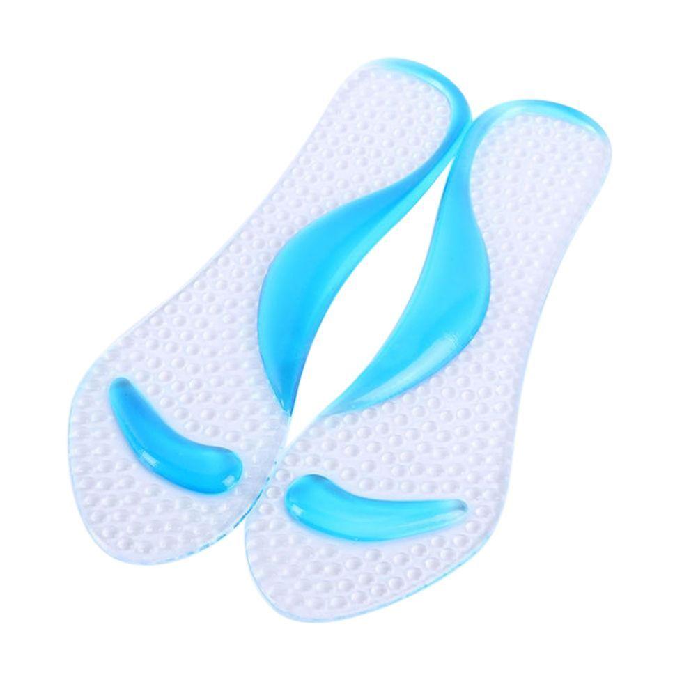 Par Plantillas Gel Silicona Con Soporte Cojín Talón De Arco-2