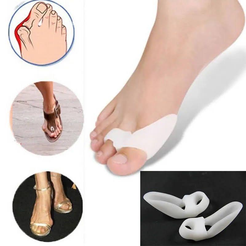 Par Corrector De Juanete Venda Separador Dedos Silicona-2