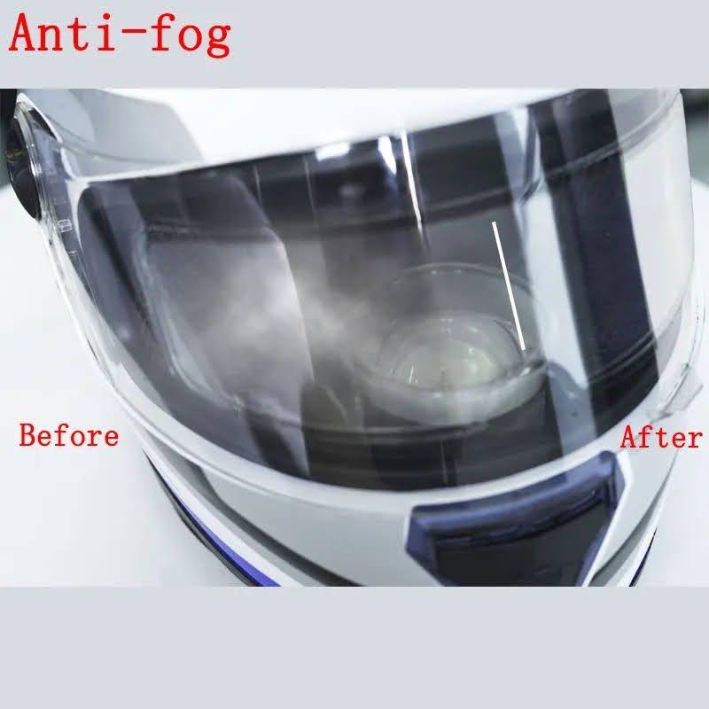 Pack Lamina Anti Luvia + Lamina Anti Empañante Para Casco Moto -4