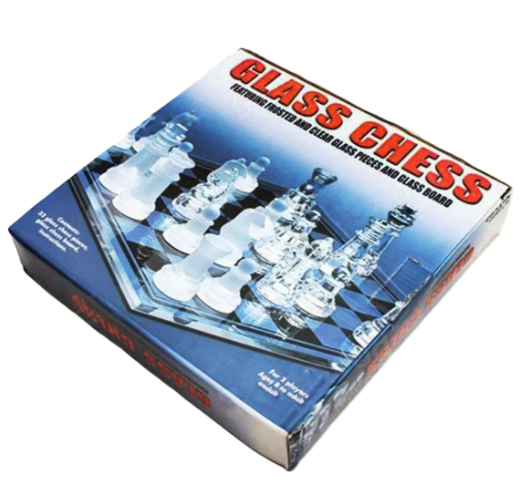 Ajedrez De Vidrio 25 X 25 Cms Juego Mesa Glass Chess-2