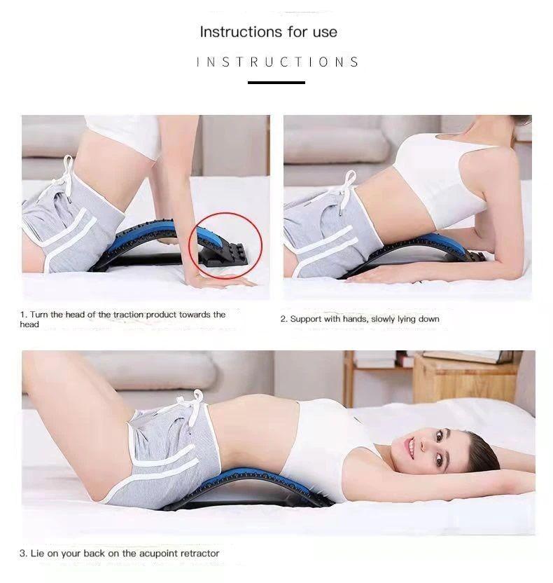 Corrector Lumbar Masajeador De Espalda Estiramiento-2