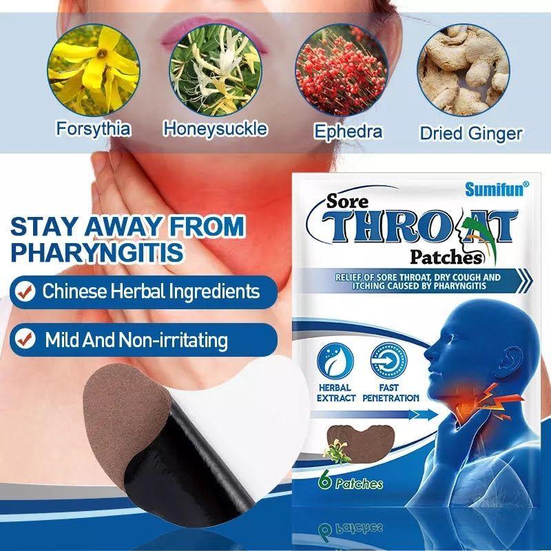 Pack x6 Parches Herbal Calmantes Dolor de Garganta-5