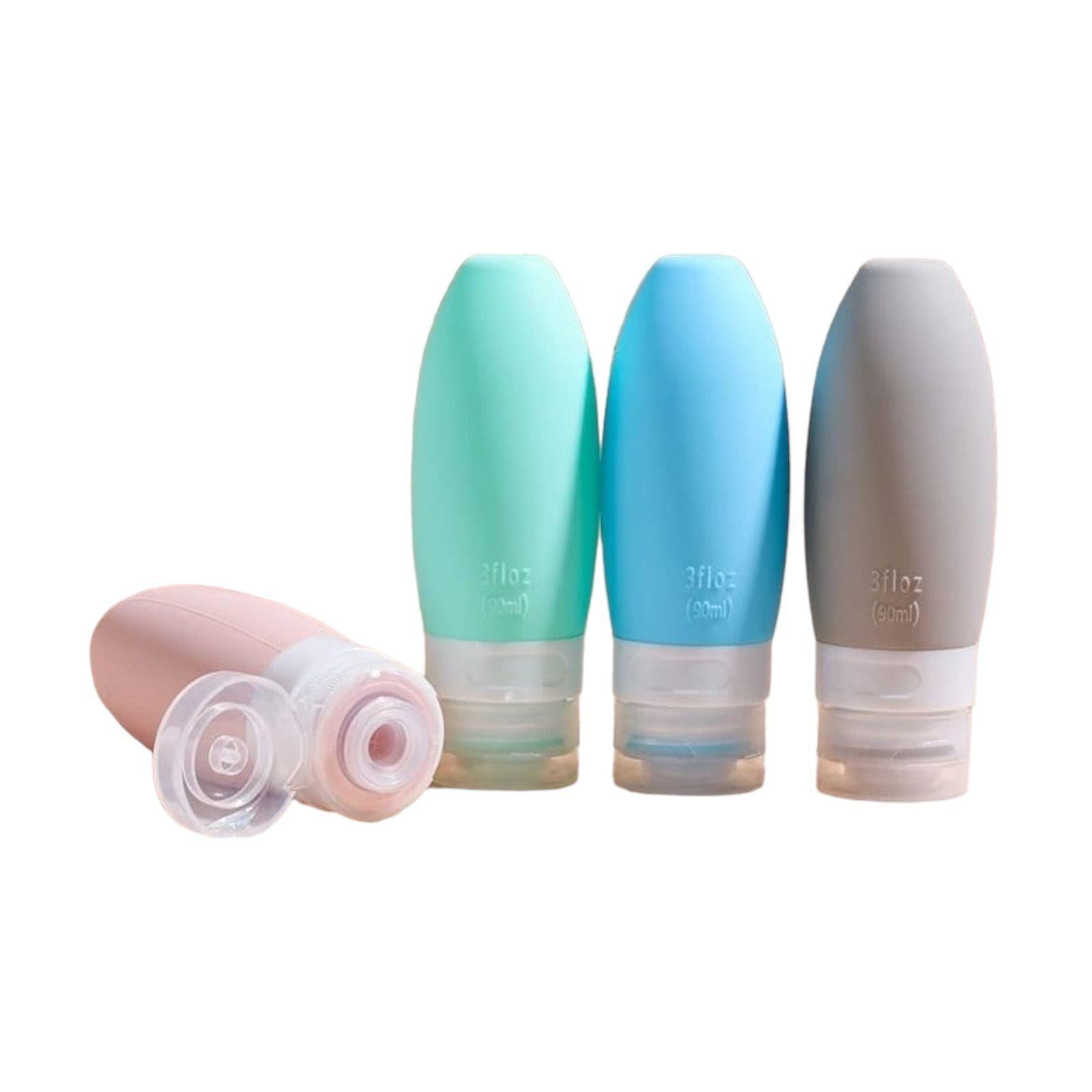 Kit de Viaje x4 Botellas de Silicona Dispensadores 90ml-6
