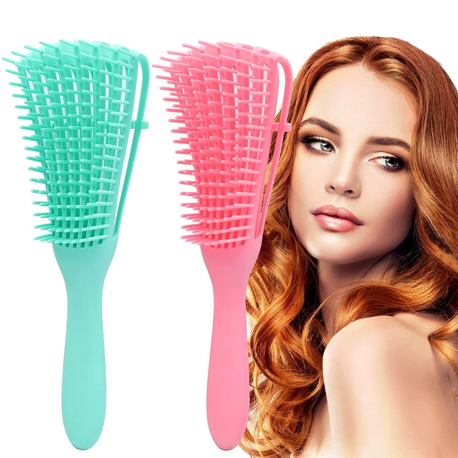 Cepillo Flexible Desenredante Cabello Rizo Ondulado-5