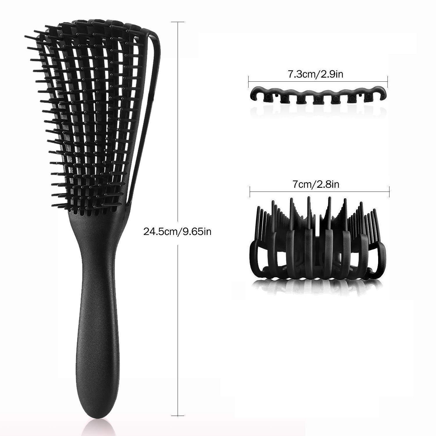 Cepillo Flexible Desenredante Cabello Rizo Ondulado-6