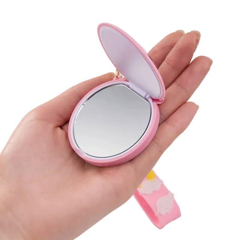 Llavero Con Espejo Plegable Diseño Kawaii Portatil -1
