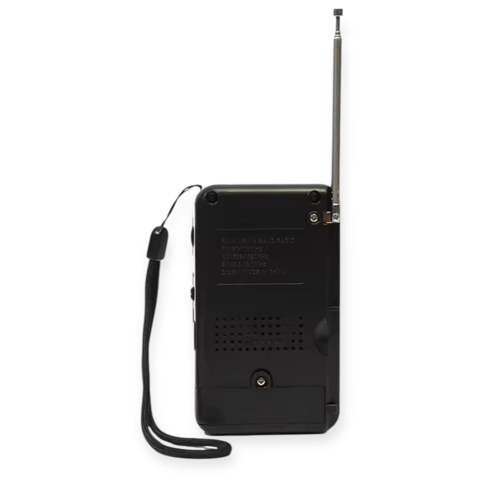 Radio Portátil Bolsillo Am/fm Antena Mk-308 Color Negro-3