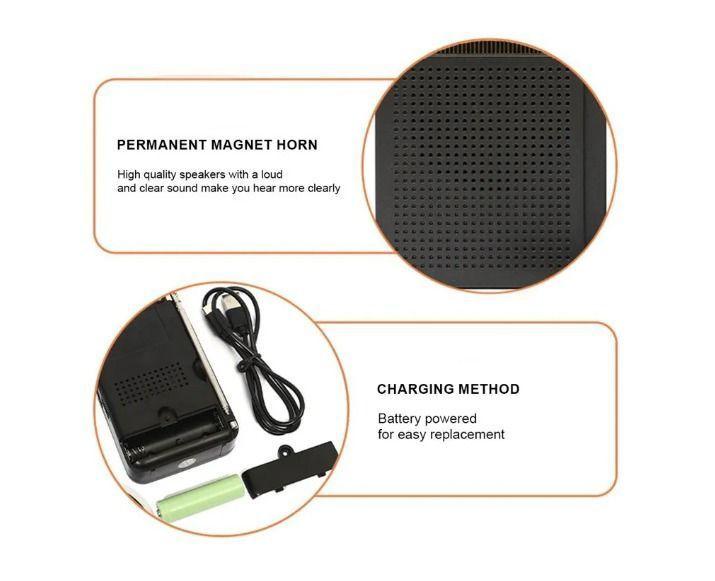 Radio Portátil Bolsillo Am/fm Antena Mk-308 Color Negro-7