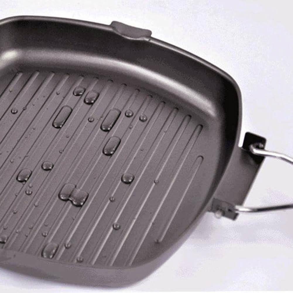 Sarten Antiadherente Cuadrado Parrilla Plancha Grill 20cm-4