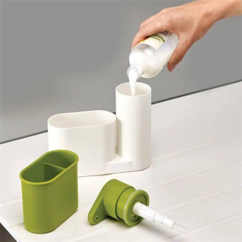 Organizador Fregadero Cocina Dispensador Jabon Lavaplatos-3