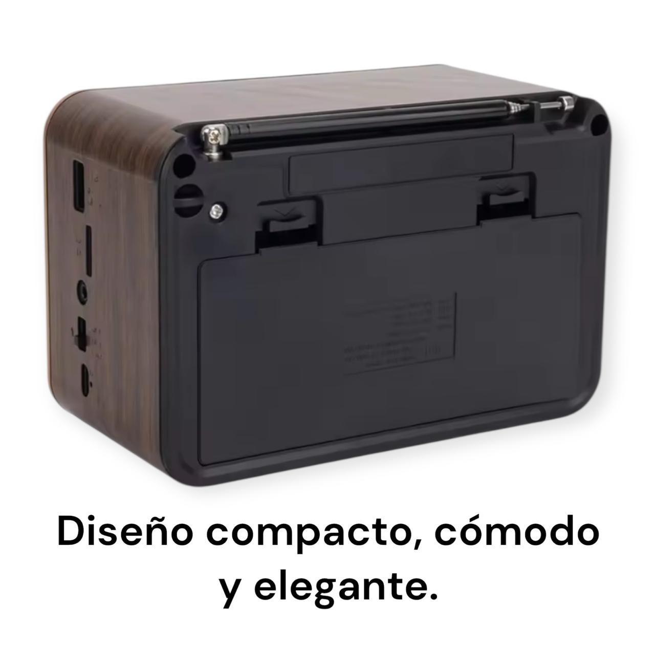 Radio Bluetooth Mp3 Sd Usb Am Fm Vintage Portatil Recargable -5