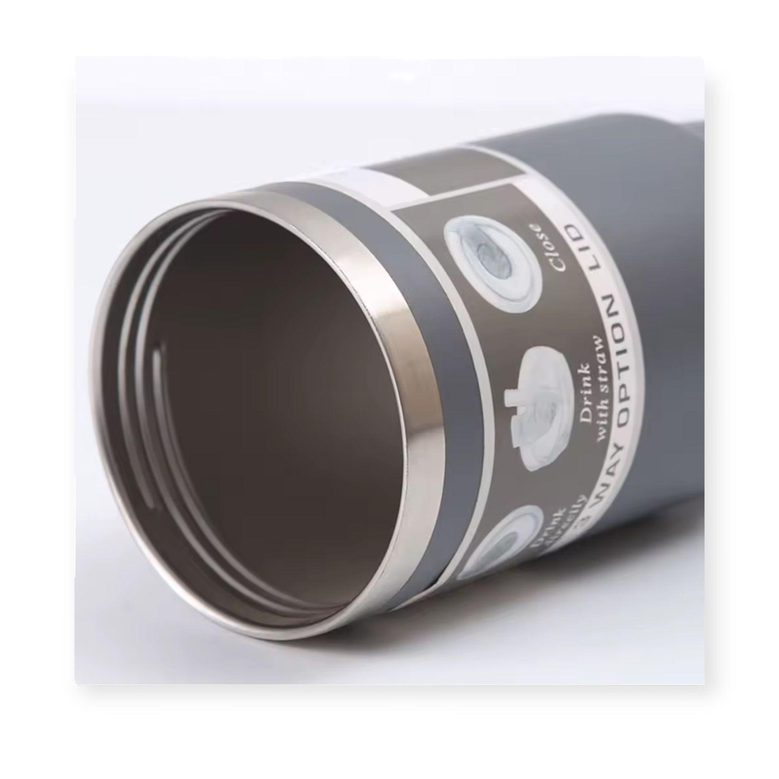 Termo Vaso Termico Botella 890ml Acero Inox Con Bombilla-6
