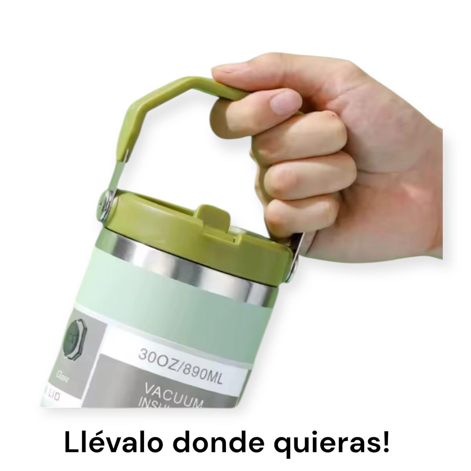 Termo Vaso Termico Botella 890ml Acero Inox Con Bombilla-7