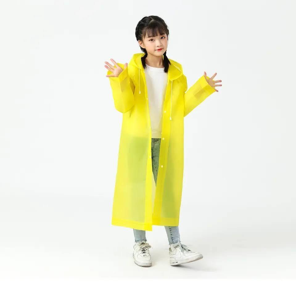 Capa Poncho Impermeable Lluvia Viento Estandar Niños Gorro-2