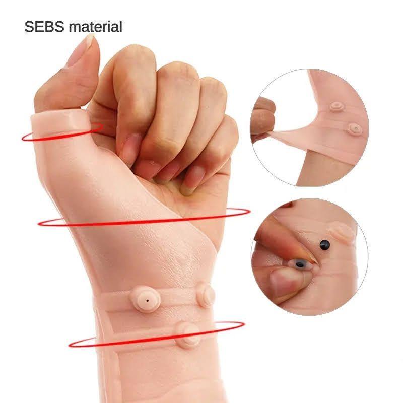 Guante Silicona Magnetico Atritis Tendinitis Tunel Carpiano-4