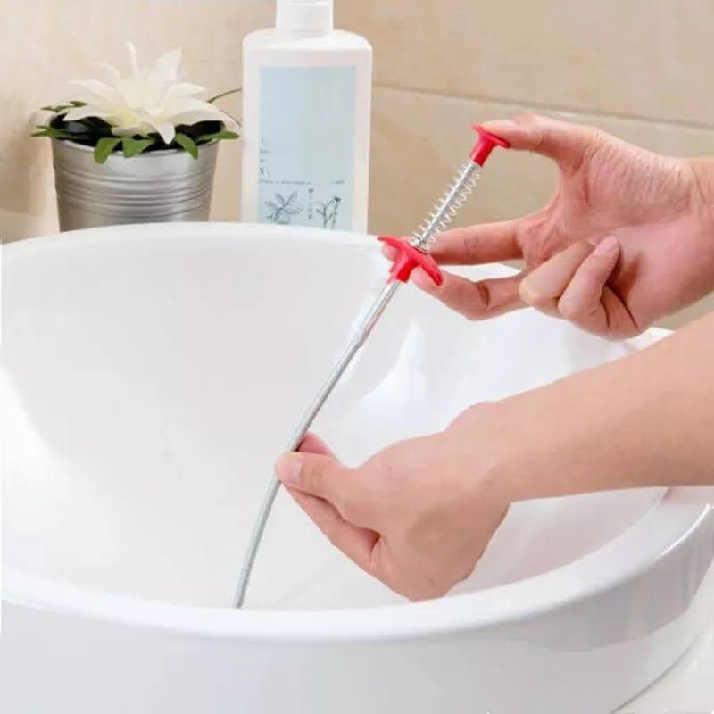 Gancho Destapa Tubería Cañería Drenaje Cocina Ducha-3