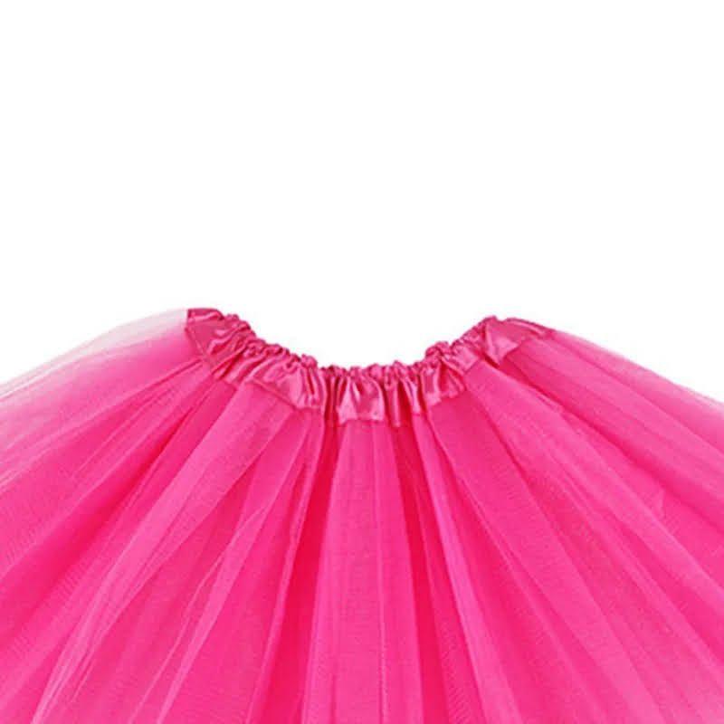 Falda Tutú Para Niñas Hasta 8 Años Disfraz Colores 30cm-1