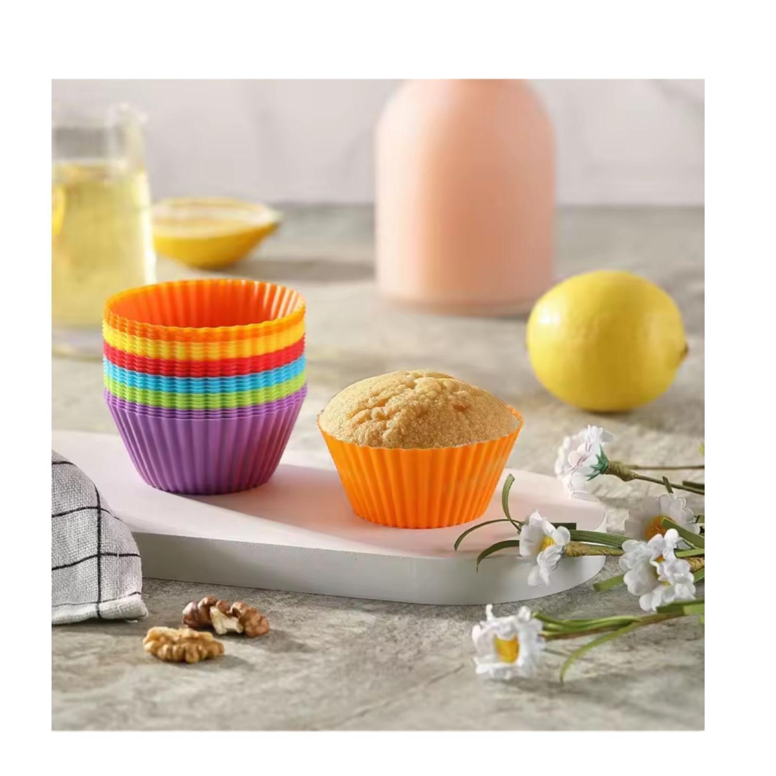 Moldes de Silicona x12 Capacillos Cupcakes Reutilizables-9