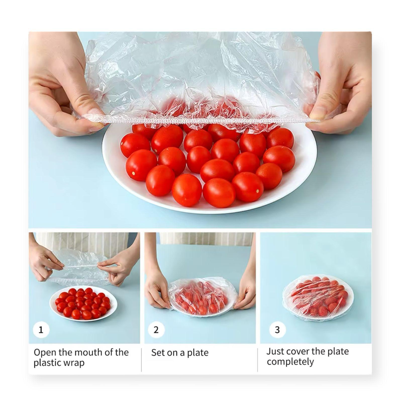 Bolsas Elásticas Para Conservación Alimentos Fundas 100 Pcs-4