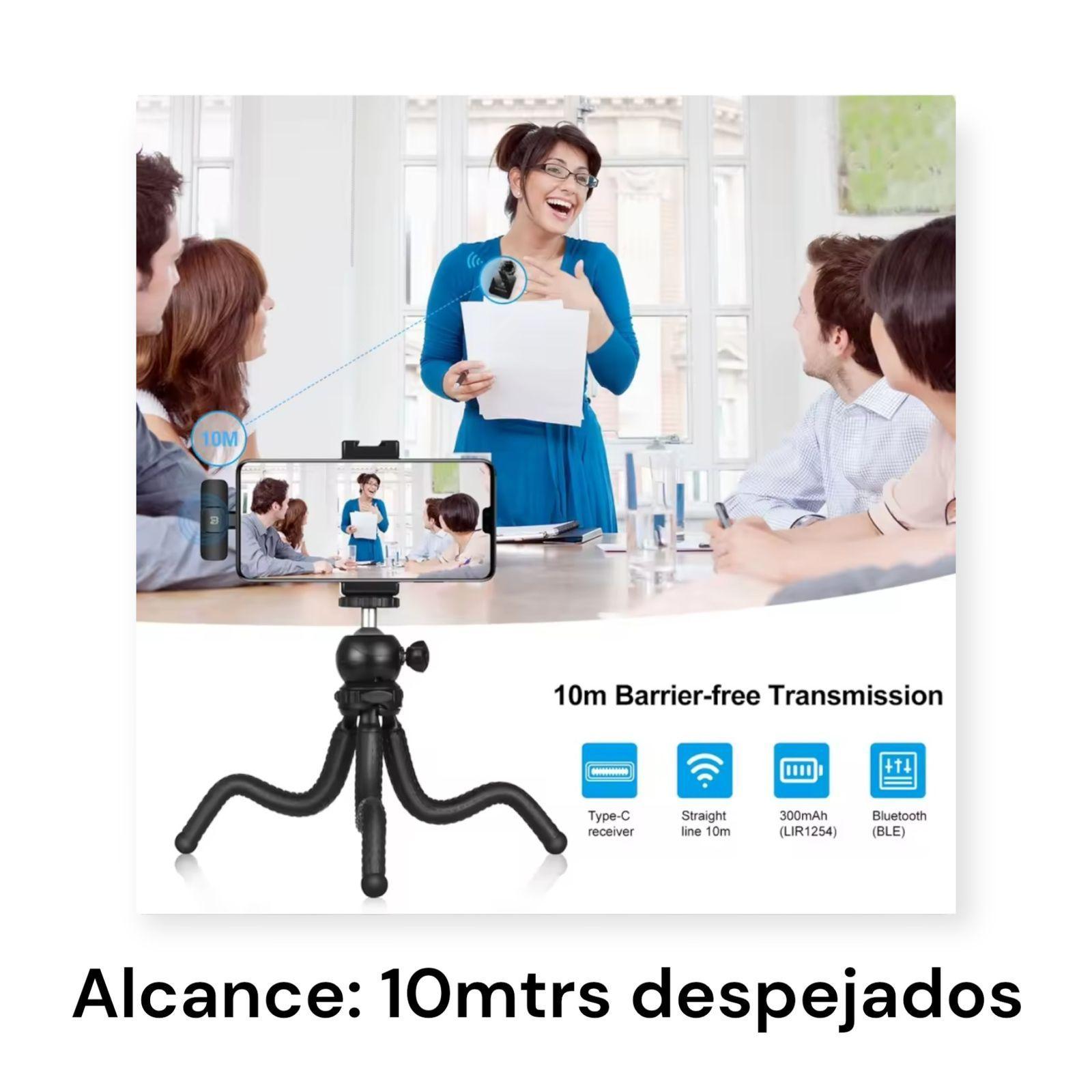 Microfono Inalambrico Dual Para iPhone Y Android-5