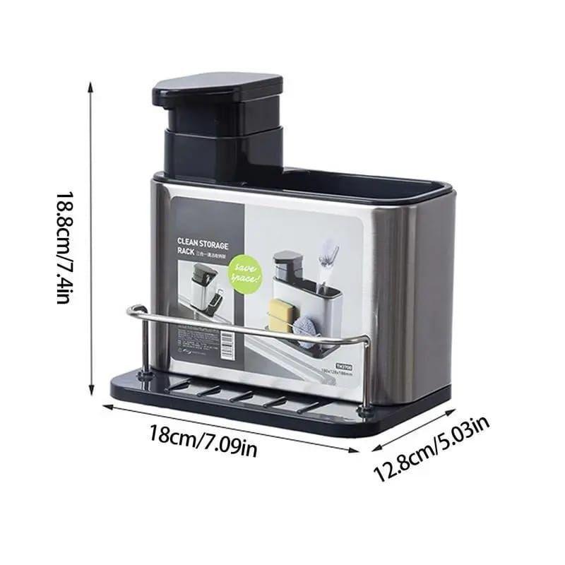 Dispensador Rack Organizador Lavalozas Acero Inox -7