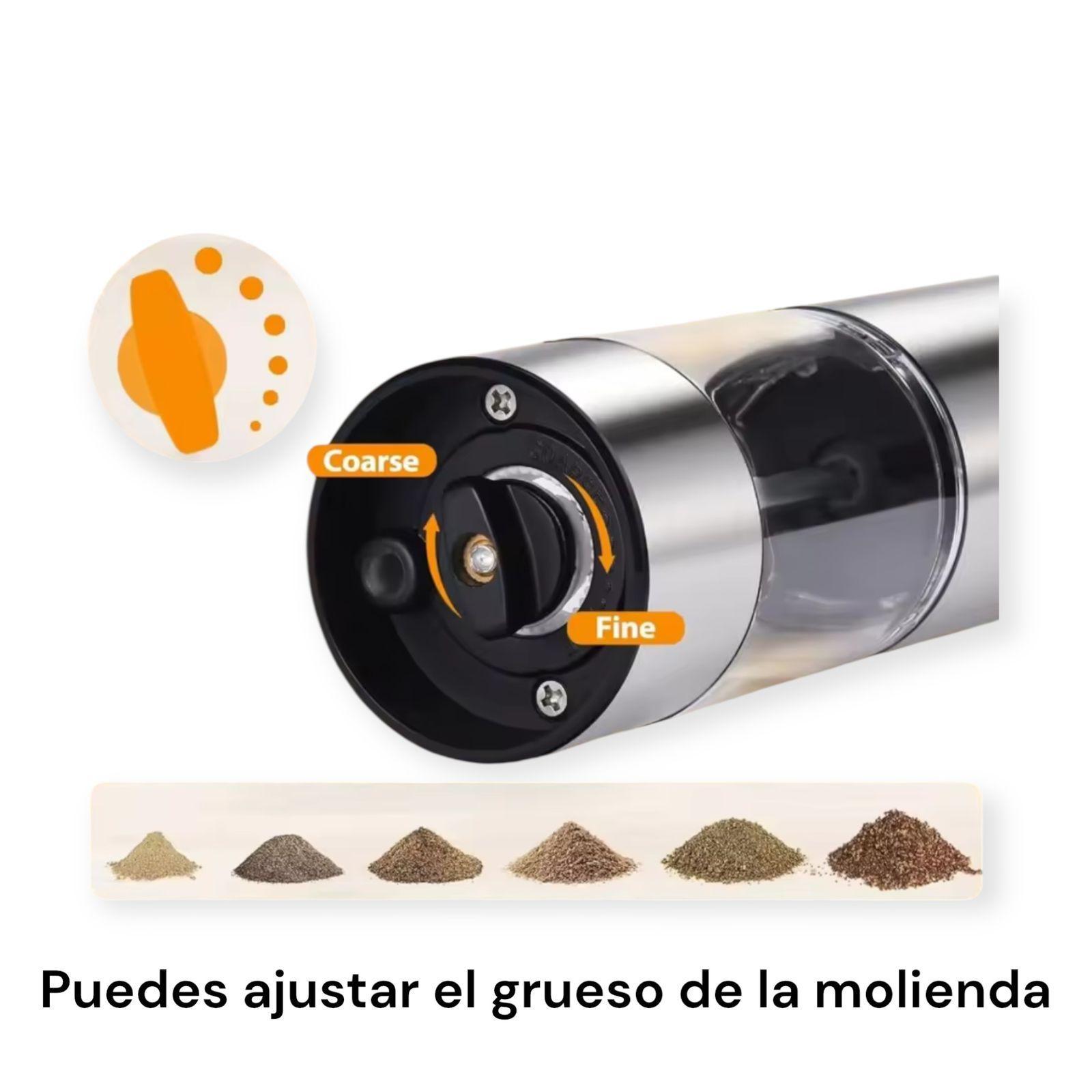 Molinillo Electrico Sal Pimienta Recargable USB-2
