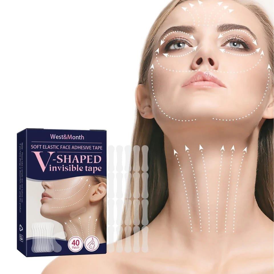 Lifting Estiramiento Facial Invisible Impermeable Autoadhesivo-5