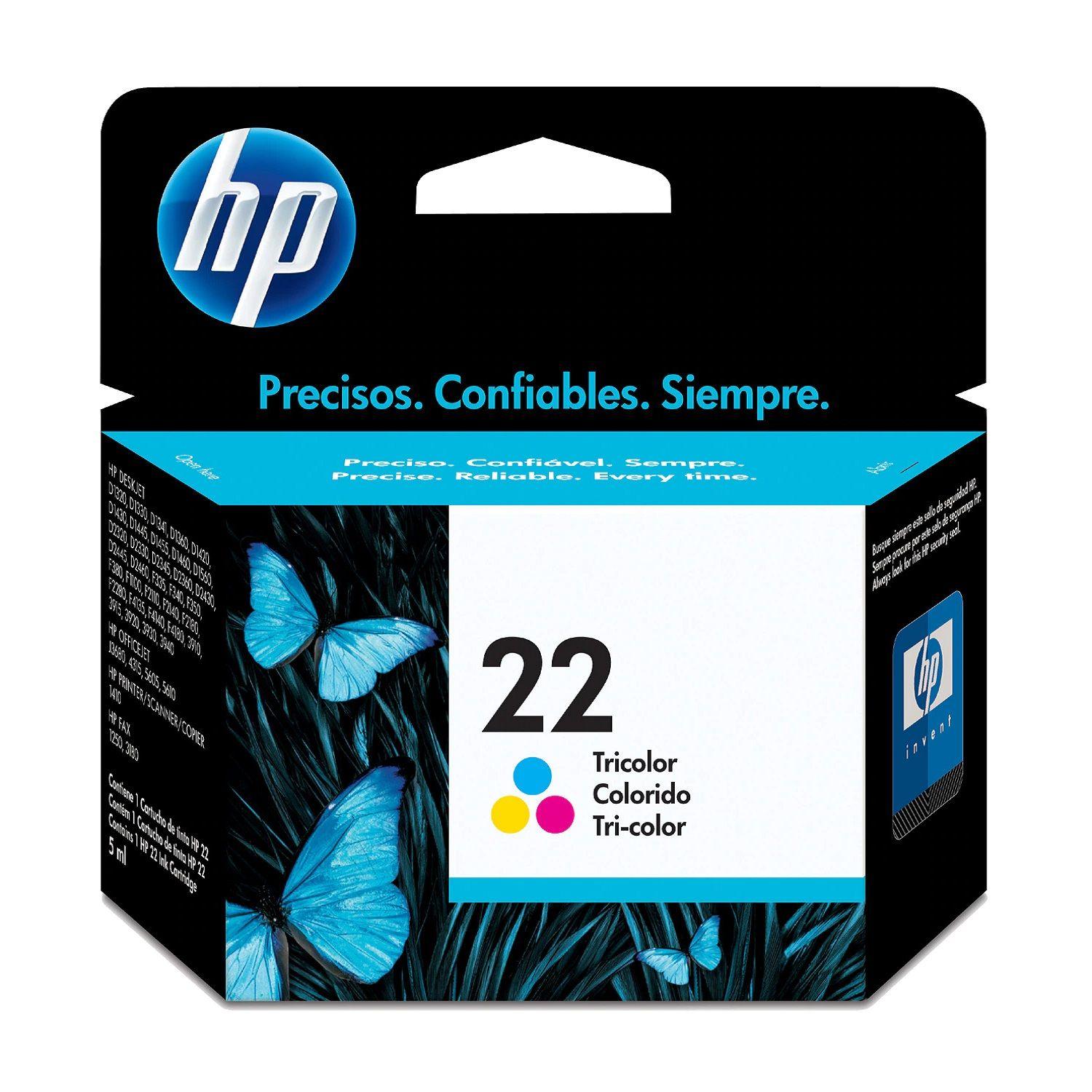 HP Cartucho de tinta 22 tricolor  C9352AL ORIGINAL-0
