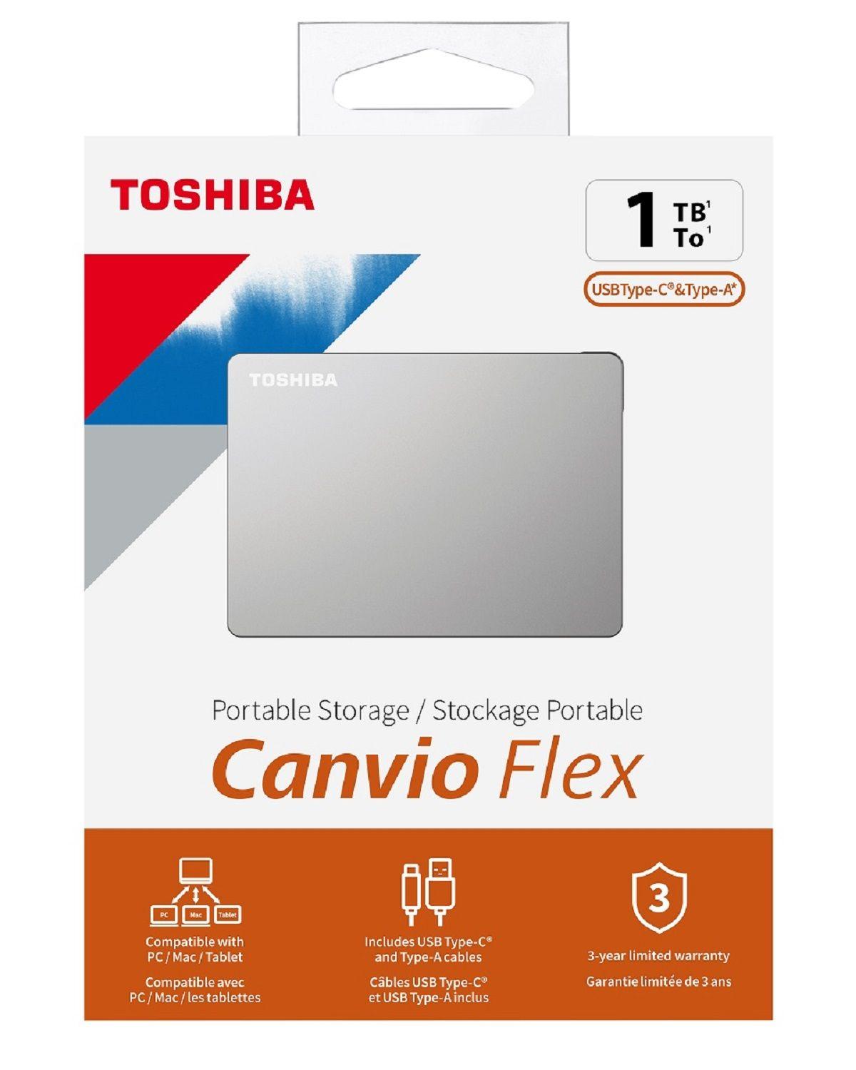 Disco Duro Externo Toshiba 1tb Canvio Flex Usb-c-3