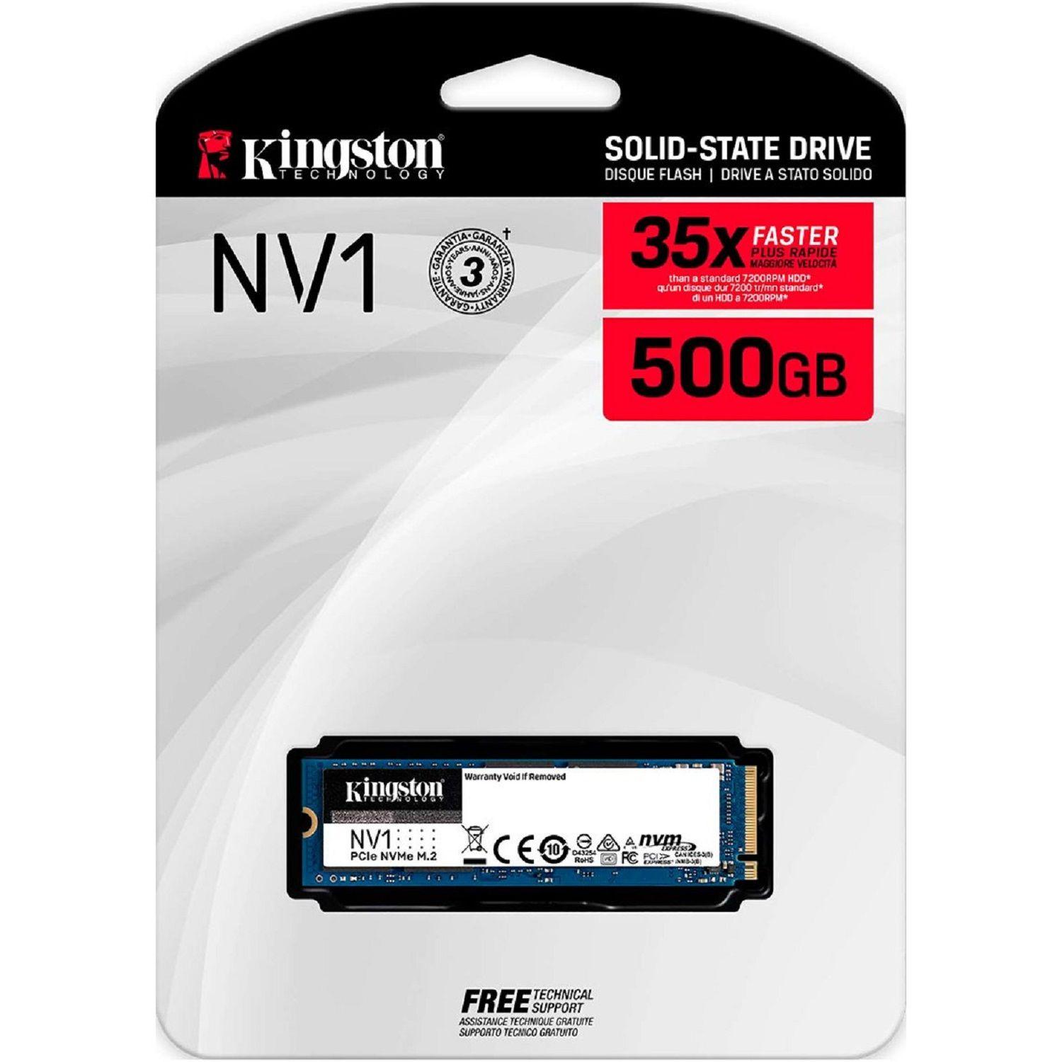 Kingston Ssd 500gb Pcie Nvme M.2 Nv1 Snvs/500g-2