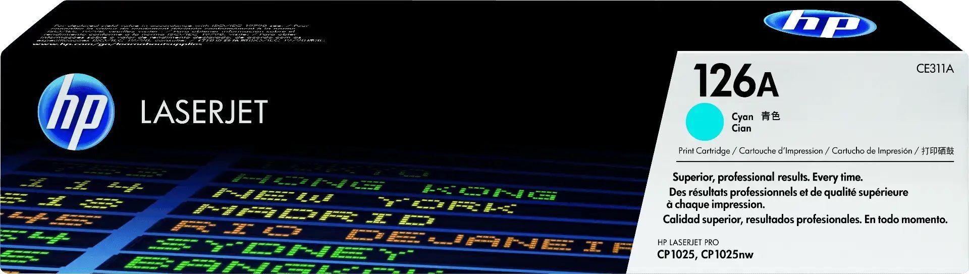 HP Toner LaserJet 126A, Cyan, CE311A Original-1